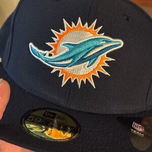NFL Men's Dark Blue Miami Dolphins Cap